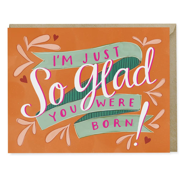 So Glad Birthday card