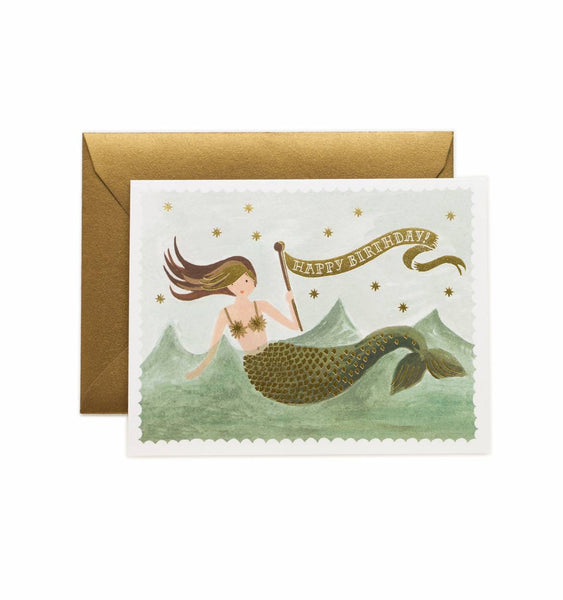 Vintage Mermaid card