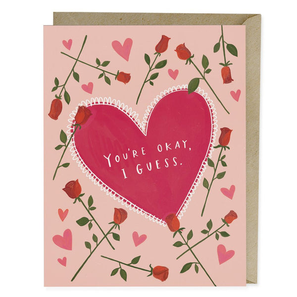 You're Okay, I Guess card