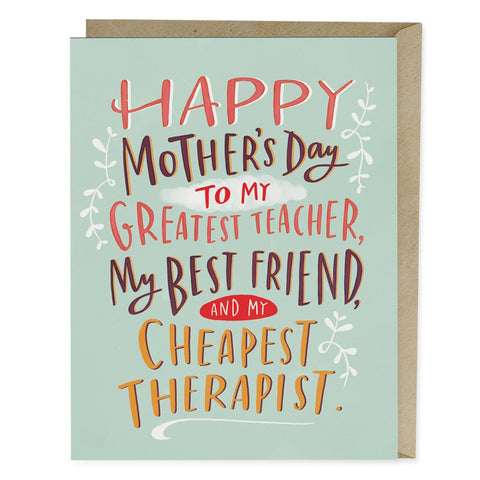 Cheapest Therapist card