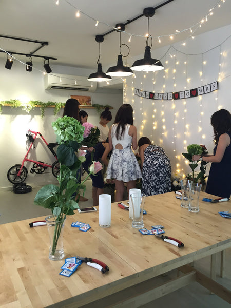 Bloom Box floral jamming workshop + wholesaler visit